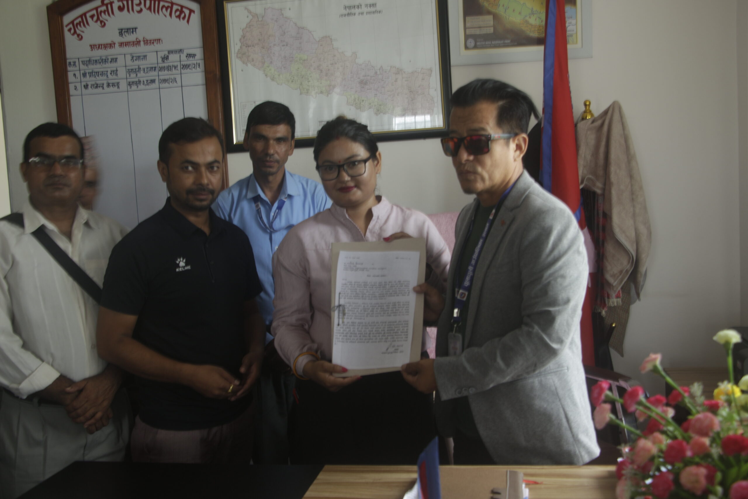 चुलाचुली गाँउपालिका लाई प्याब्सन को ध्यानाकर्षण पत्र
