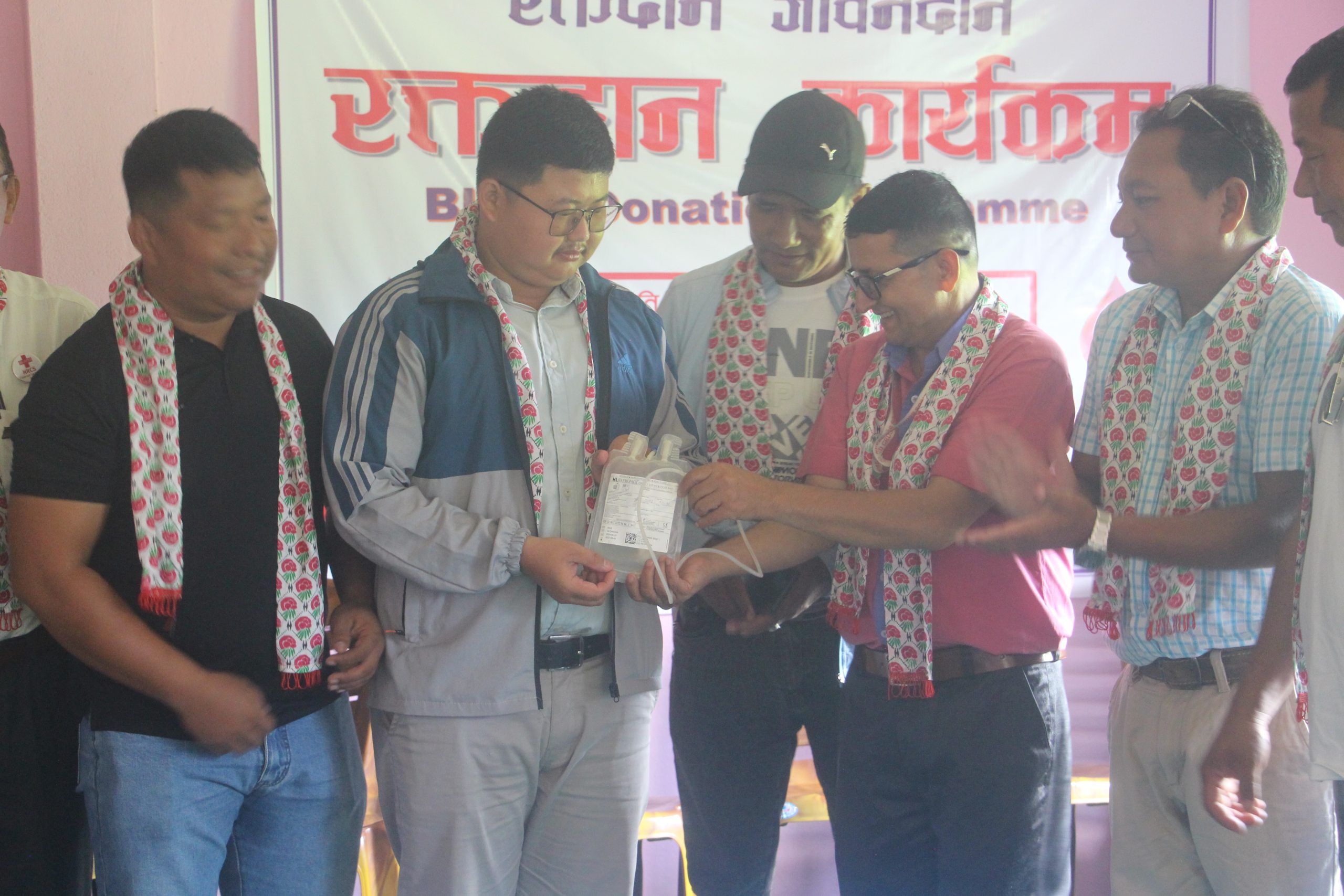 इसाइ समाज को रक्तदान, ५३ पिण्ट रगत संकलन