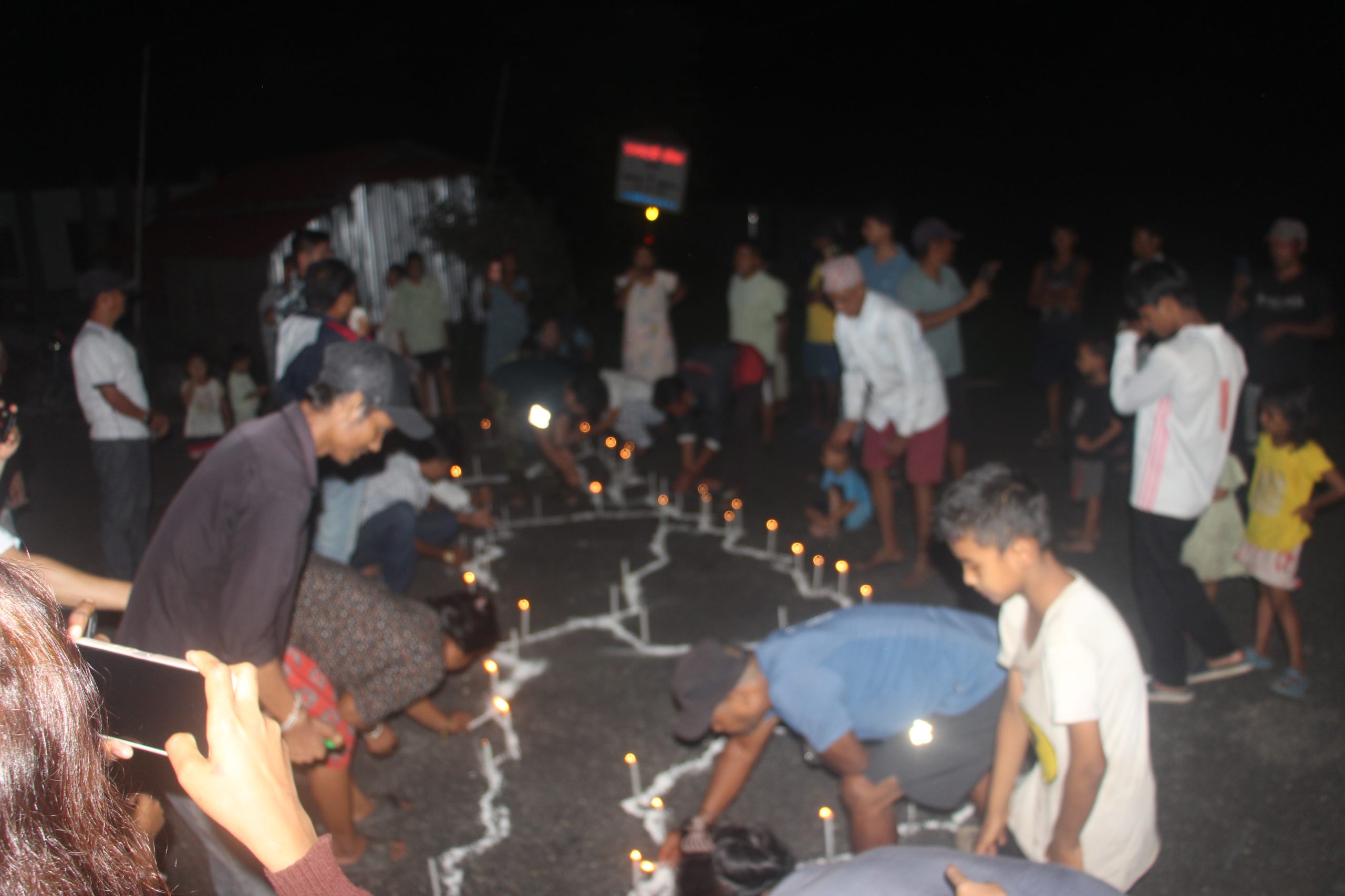 जेन्जी सहिदहरु प्रती श्रद्धान्जली सहित चुलाचुलीमा दिप प्रज्वलन