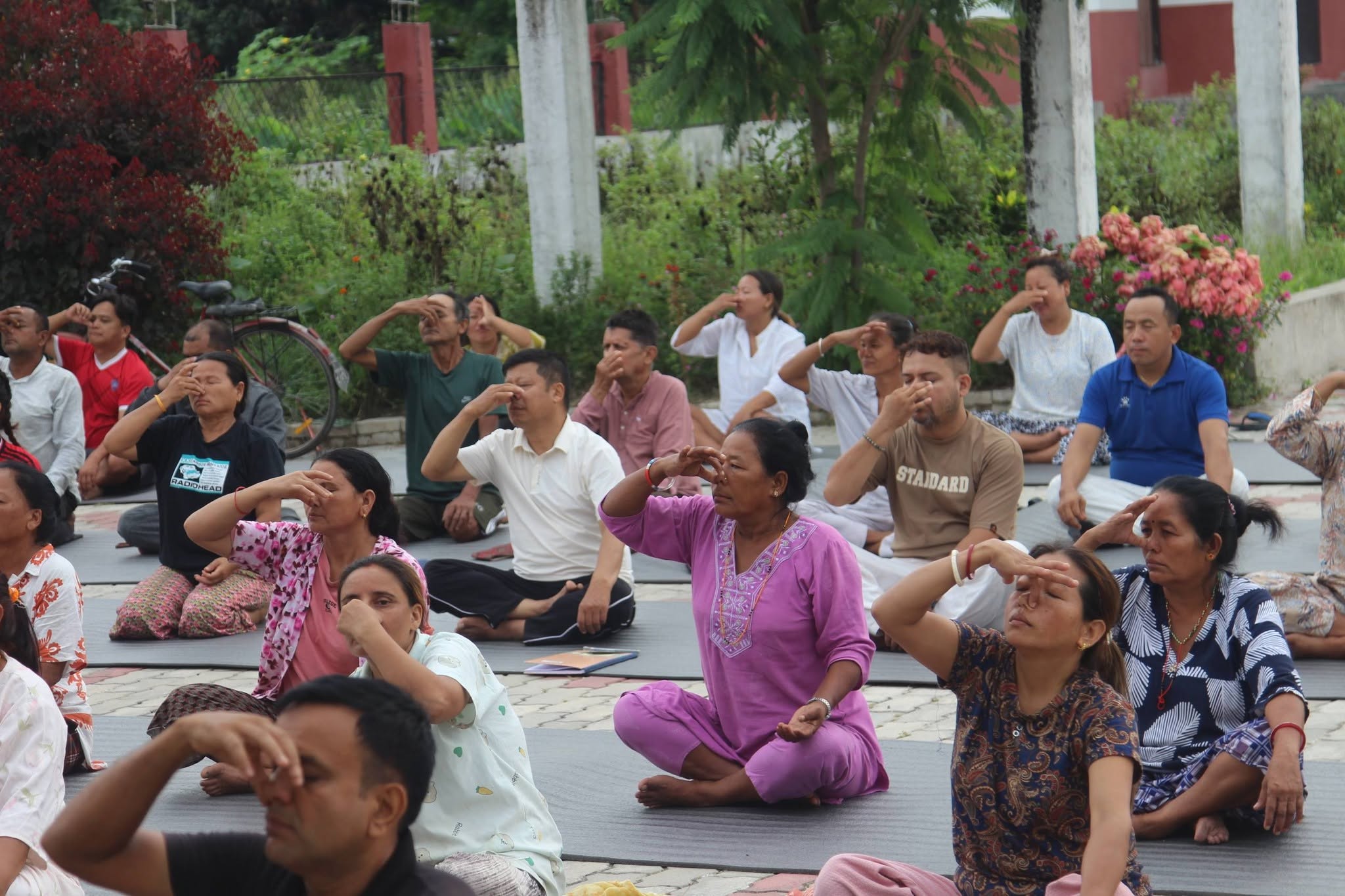 चुलाचुलीमा योग शिविर,स्थानियहरुको उत्साहजनक सहभागिता